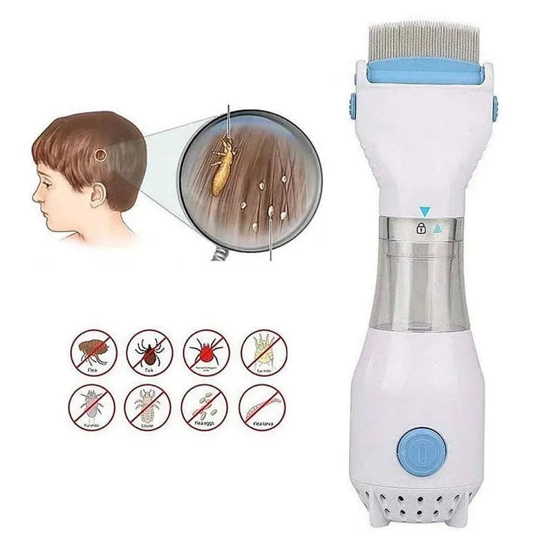Pieptene Aspirator împotriva Păduchilor și Paraziților – Soluția Rapidă și Eficientă pentru Păduchi și Paraziți! BESTSELLS