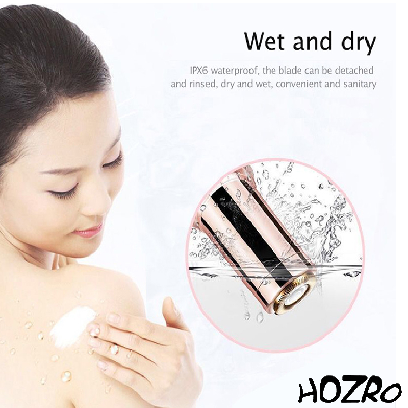 Epilator Flawless Ruj HOZRO, Compact, Portabil, Îndepărtează Părul Nedorit cu Precizie și Design Elegant HOZRO