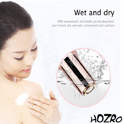 Epilator Flawless Ruj HOZRO, Compact, Portabil, Îndepărtează Părul Nedorit cu Precizie și Design Elegant HOZRO