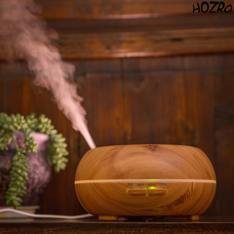 Difuzor HOZRO, Aromaterapie 022 Bej – Umidificator cu Ultrasunete, Lumină LED și Design Elegant pentru Relaxare și Confort HOZRO