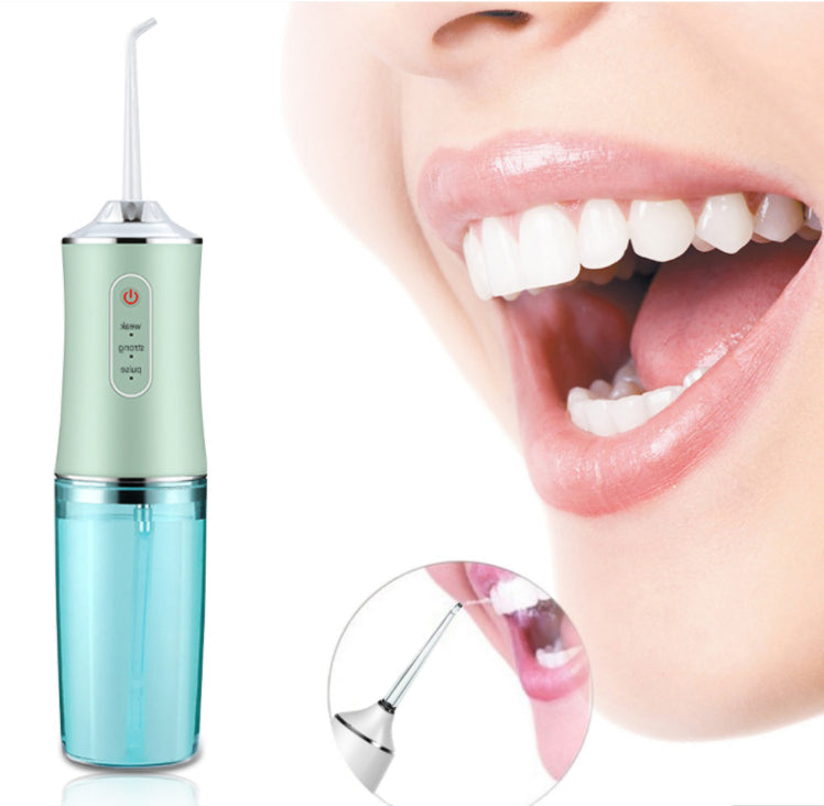 Irigator Bucal Portabil HOZRO, 3 Moduri de Intensitate, Rezistent la Apă, 220ml, Compact și Ușor de Folosit – Curățare Eficientă și Practică a Dinților și Gingiei HOZRO