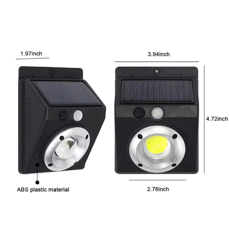 Lampă Solară de Perete LF-1628 – COB LED, Senzor PIR de Mișcare, IP65, Ideală pentru Curte, Gard sau Garaj BESTSELLS
