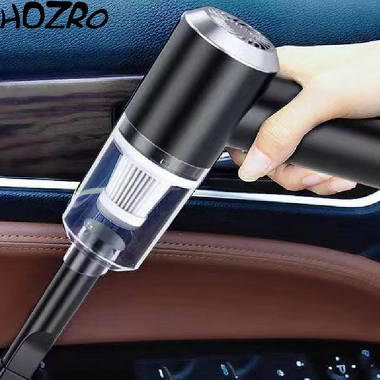 Aspirator Auto HOZRO, 2 în 1  – Puternic și Multifuncțional, Compact și Portabil, Ideal pentru Curățarea Interiorului Mașinii și a Casei HOZRO