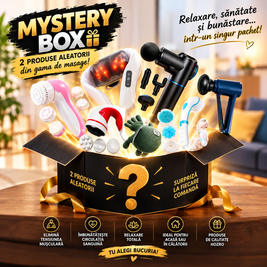 🎁 Mystery Box Wellness HOZRO 2 Produse Aleatorii de TOP– Sănătate și Relaxare la Tine Acasă HOZRO