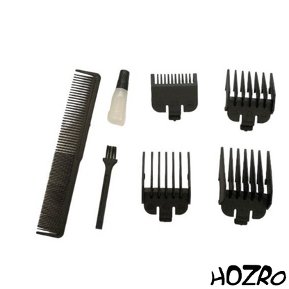 Masina de Tuns Profesionala HOZRO, 15W, Utilizare Fara Fir, Baterie 2000mAh, 4 Capete Interschimbabile, Timp de Operare 60 Minute, Auriu HOZRO