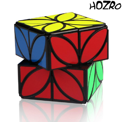 Cub Puzzle 3D HOZRO, Jucărie Antistres și Logică, Design Colorat cu Model Floral HOZRO