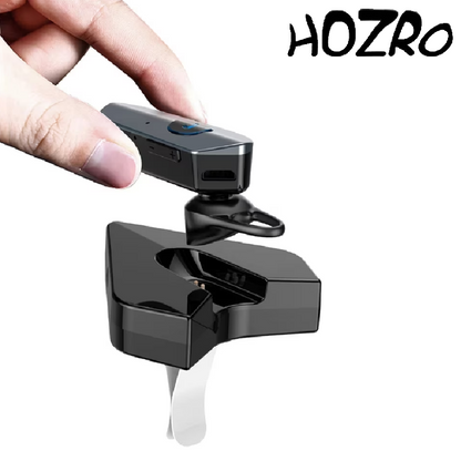 Casca handsfree HOZRO, cu microfon MP3- player, set Car Kit cu dock de incarcare auto, negru HOZRO