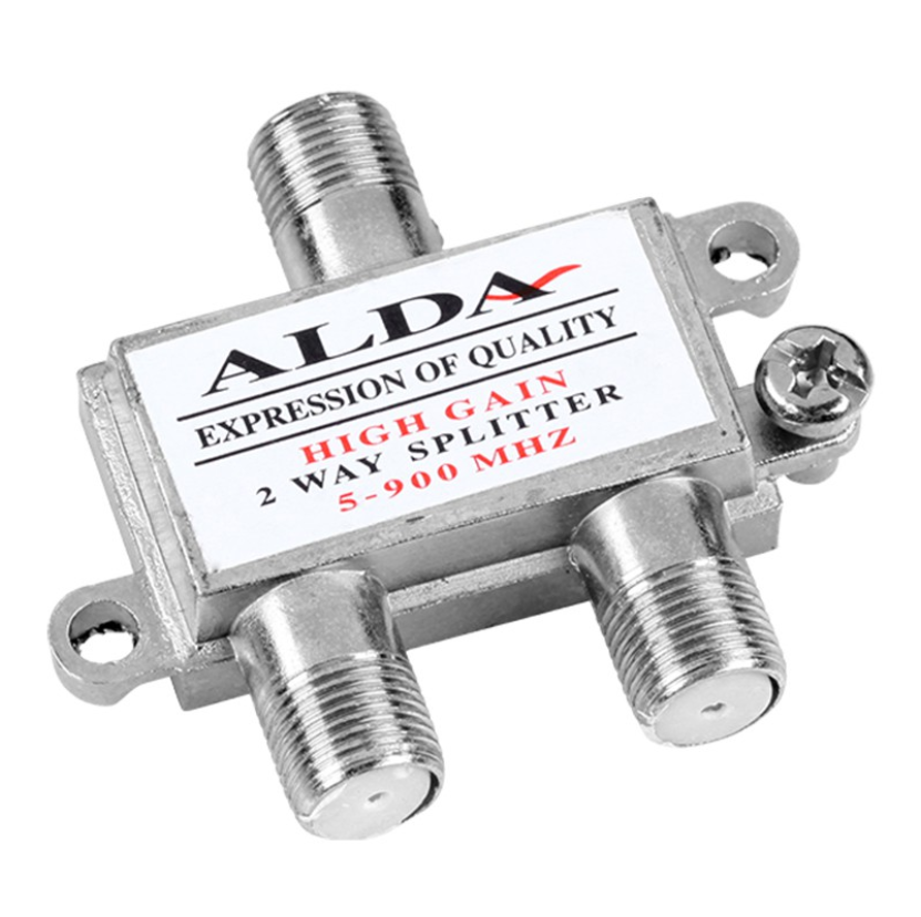 Splitter TV 2 cai, Alda, 3 x F, 5-900 MHz BESTSELLS