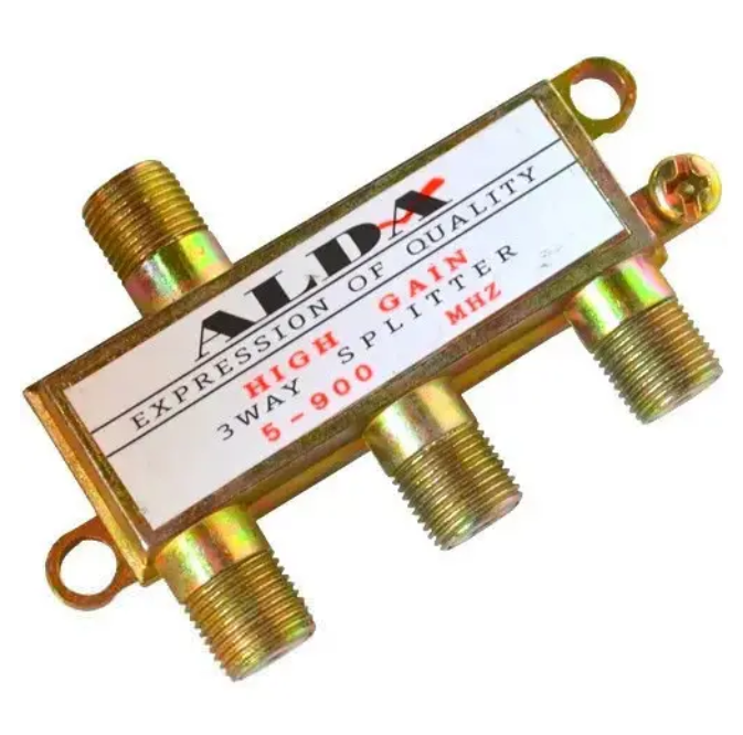 Splitter TV 3 cai, Alda, 4 x F, 5-900 MHz BESTSELLS