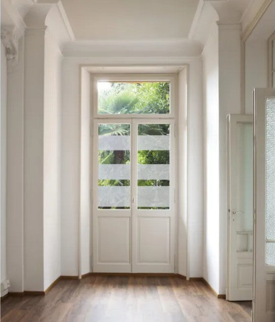 🌟 Autocolant Geam Blurat HOZRO – Eleganță, Intimitate și Design Modern, Alb semi-transparent HOZRO