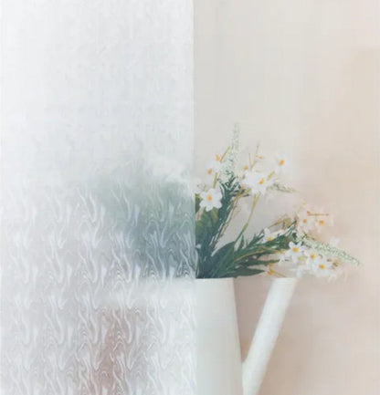 🌟 Autocolant Geam Blurat HOZRO – Eleganță, Intimitate și Design Modern, Alb semi-transparent HOZRO