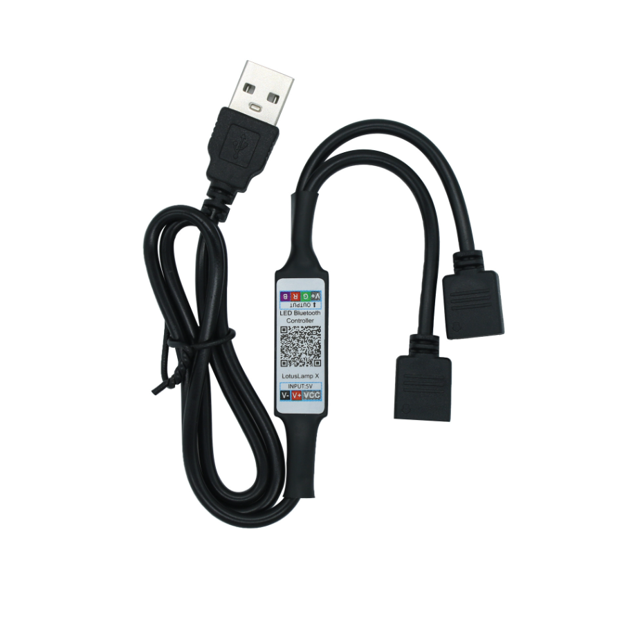 Bandă LED RGB Smart 2 × 1 m, USB, Bluetooth, control prin aplicație, 2 ieșiri RGB BESTSELLS