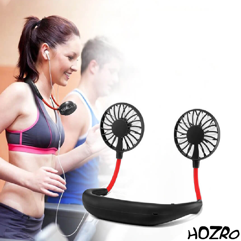 1+1 GRATIS – Ventilator Portabil pentru Gât, Reîncărcabil și Silențios – Răcire Hands-Free pentru Zile Călduroase, Sport, Călătorii și Activități în Aer Liber – Design Modern, Ușor și Confortabil HOZRO