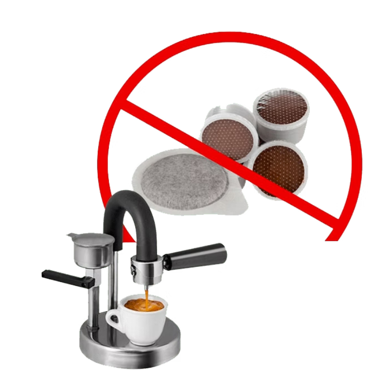 Aparat Portabil KAMIRA, Solutia inteligenta pentru un espresso autentic italian direct de pe aragaz, din Inox, Ideal pentru Acasa, Birou, Calatorii, Camping sau Picnic, Tip Espresso Manual kamira