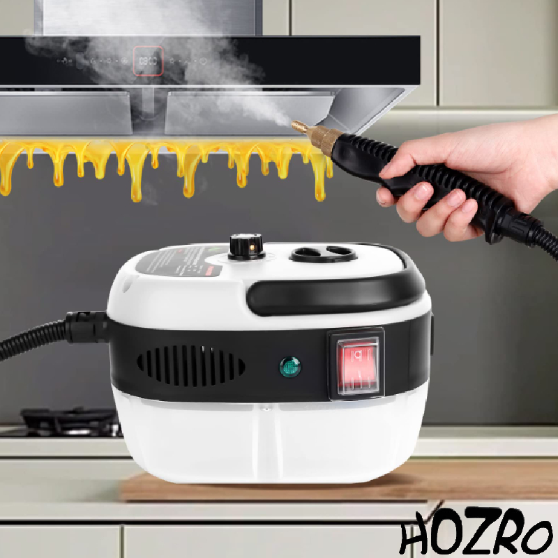 Steam Cleaner Alb HOZRO,  Aparat de Curățat cu Aburi, Portabil și Eficient pentru Igienizare Fără Detergenți HOZRO