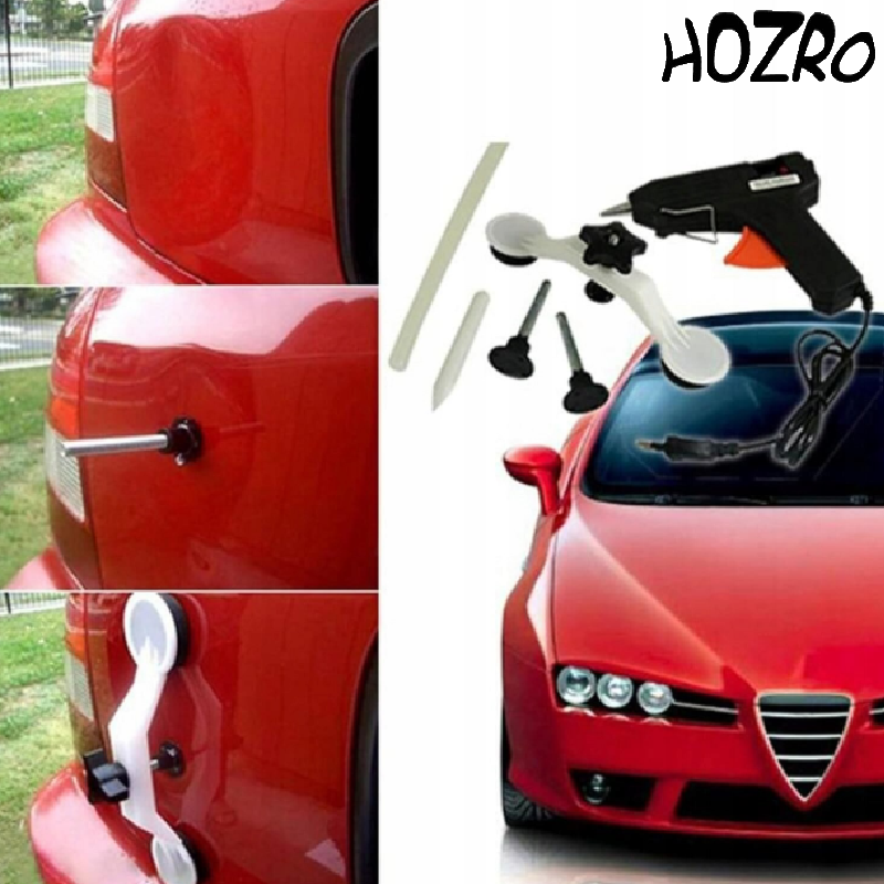 Kit Îndreptare Tablă HOZRO, Set Profesional pentru Repararea Caroseriei Auto fără Vopsire HOZRO