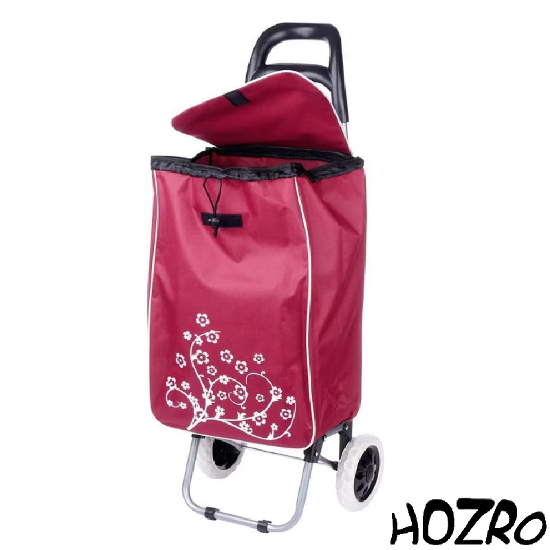 Cărucior de Cumpărături Pliabil HOZRO, Rezistent și Ergonomic, cu Roți Silențioase, Capacitate Mare și Design Compact pentru Transport Facil, Ideal pentru Supermarket, Piață sau Drumuri Urbane HOZRO