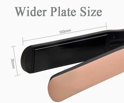 Placa de par, HOZRO®, cu cablu rotativ, temperatura reglabila de la 100 pana la 230 grade C, design ergonomic, roz BESTSELLS