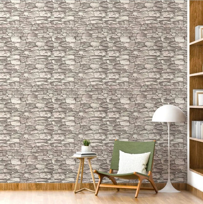 Set Tapet 3D Hozro autoadeziv, Model Caramizi Rau Gri Deschis, design modern, foarte usor de montat, Tapet 95 HOZRO