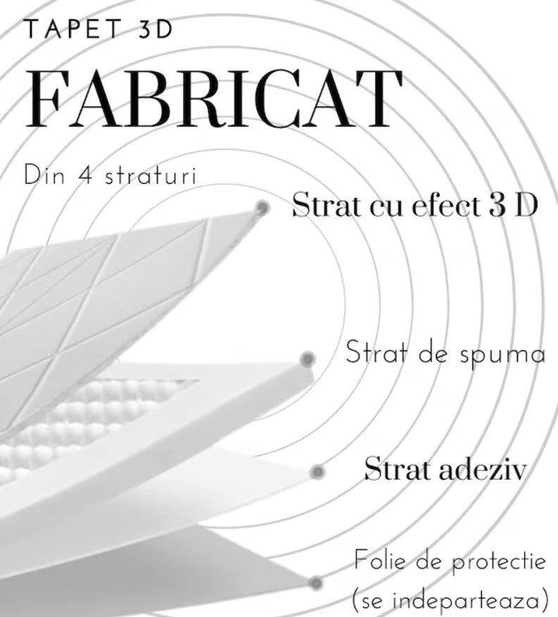 Tapet 3D autoadeziv HOZRO, Model imitatie caramida, design modern Abstract, foarte usor de montat, TAPET 99 HOZRO