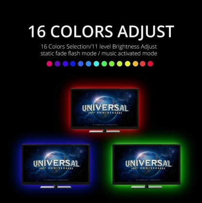 Bandă LED RGB Smart 2 × 1 m, USB, Bluetooth, control prin aplicație, 2 ieșiri RGB BESTSELLS