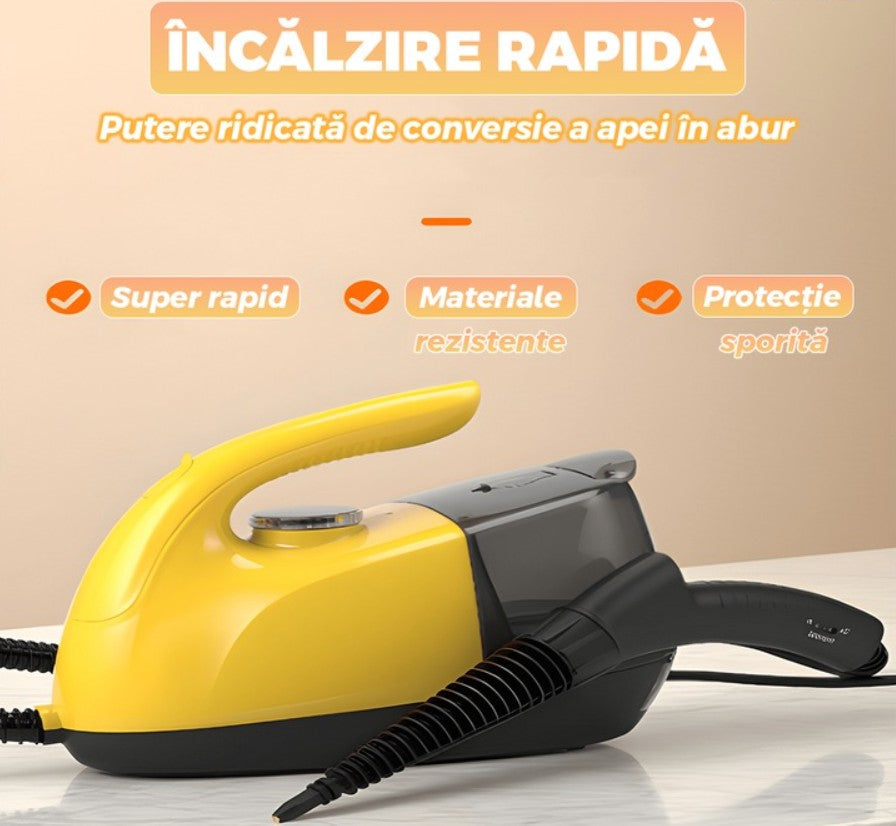 🧼Aparat de Curățat cu Abur Hozro DF-A968, 1800W, Multifuncțional, Reglare Abur, Funcție Detergent, Anti-Calc, 220-240V HOZRO