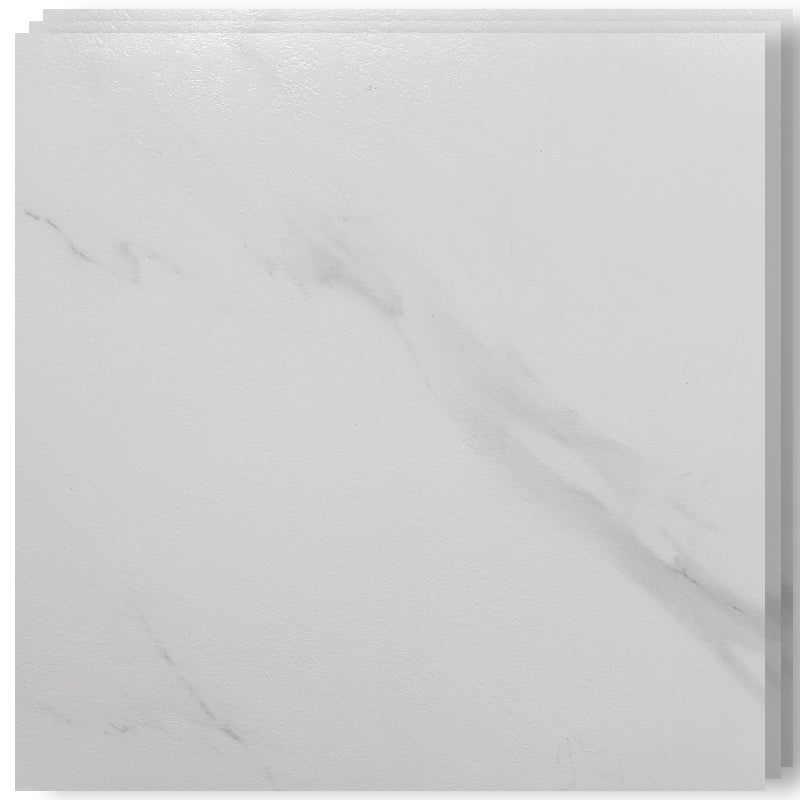 Set 10 x Placi PVC Autoadezive HOZRO, Pentru Podea, Stil Marmura, Grosime 1.4 mm, Culoare Alb, Acopera 2.02 mp, Model ALM 2-9 – Rezistente si Usor de Montat HOZRO