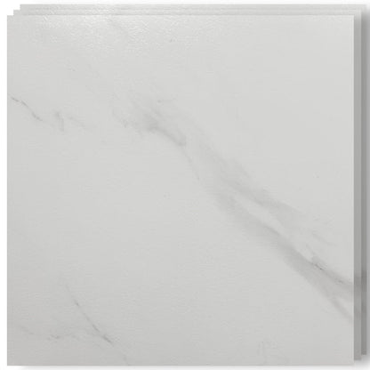 Set 10 x Placi PVC Autoadezive HOZRO, Pentru Podea, Stil Marmura, Grosime 1.4 mm, Culoare Alb, Acopera 2.02 mp, Model ALM 2-9 – Rezistente si Usor de Montat HOZRO