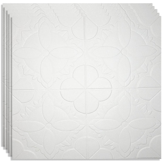 Tapet 3D autoadeziv, Model imitatie caramida, design modern, foarte usor de montat, Alb-147 HOZRO