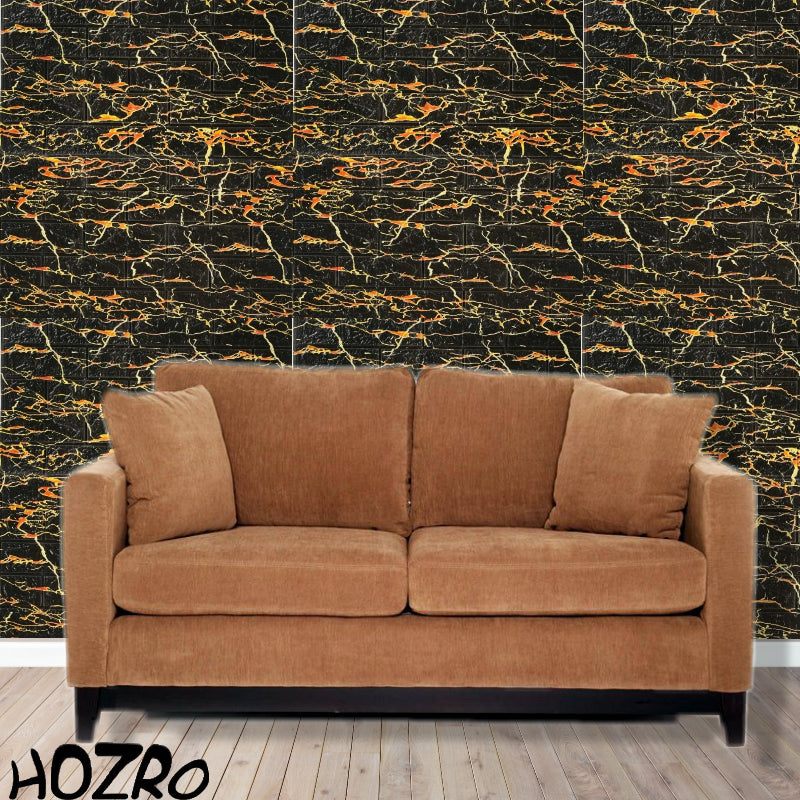 Set 10 x Tapet 3D autoadeziv HOZRO, Model imitatie caramida, acopera o suprafata de 5.39 mp, design modern, foarte usor de montat, TG-22 HOZRO