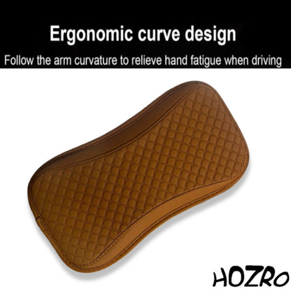 Husă Universală HOZRO, pentru Cotieră Auto, Piele Texturată Carbon, Impermeabilă, Antiderapantă, Bej – Compatibilă cu Majoritatea Mașinilor, Potrivită pentru Toate Sezoanele HOZRO