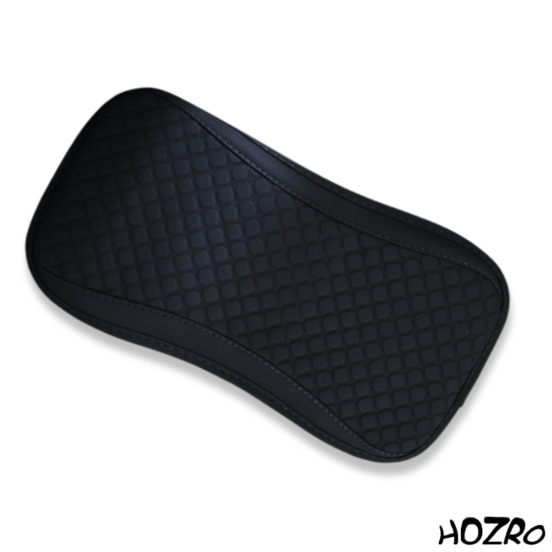 Husă Universală HOZRO, pentru Cotieră Auto, Piele Texturată Carbon, Impermeabilă, Antiderapantă, Bej – Compatibilă cu Majoritatea Mașinilor, Potrivită pentru Toate Sezoanele HOZRO
