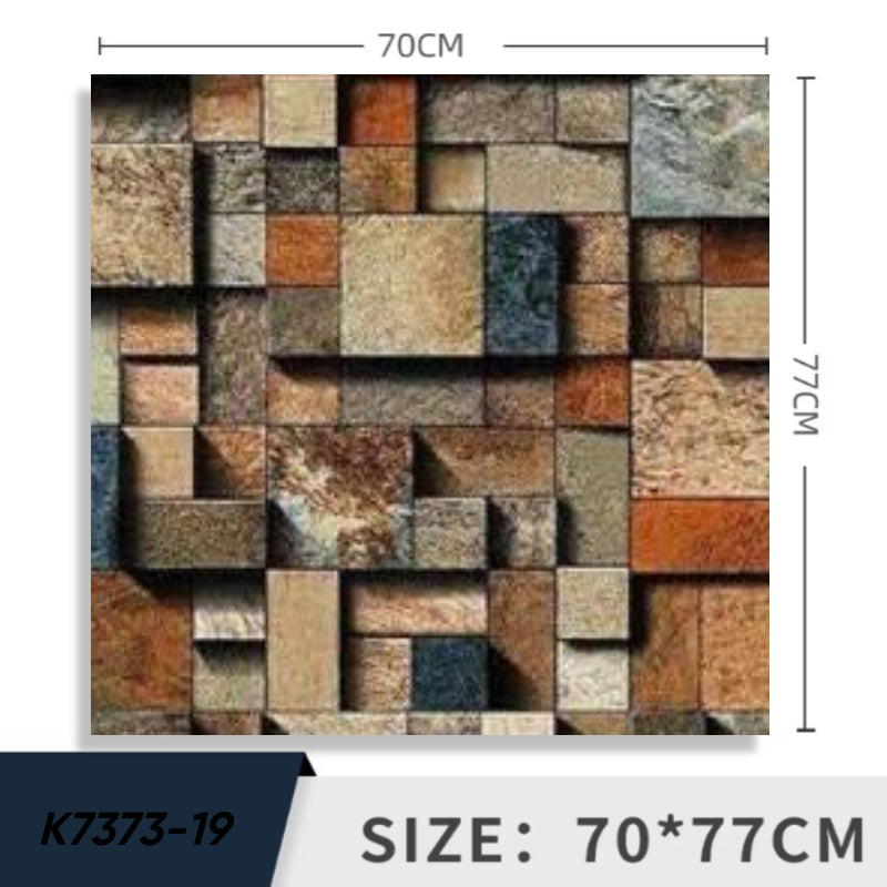 Tapet 3D autoadeziv HOZRO, Model imitatie caramida, design modern, foarte usor de montat, K7373-19 HOZRO