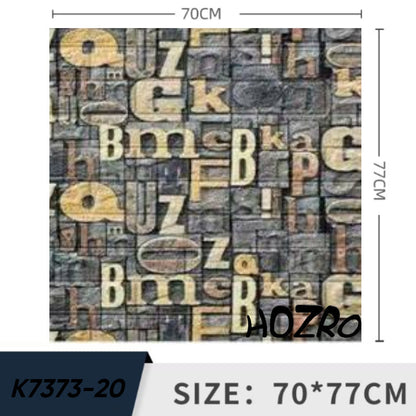 Tapet 3D autoadeziv HOZRO, Model imitatie caramida, design modern, foarte usor de montat, K7373-20 HOZRO