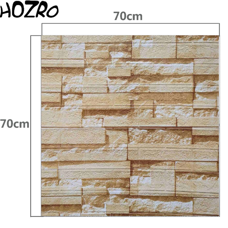 Tapet 3D autoadeziv HOZRO, Model imitatie caramida, design modern, foarte usor de montat, K7373-18 HOZRO