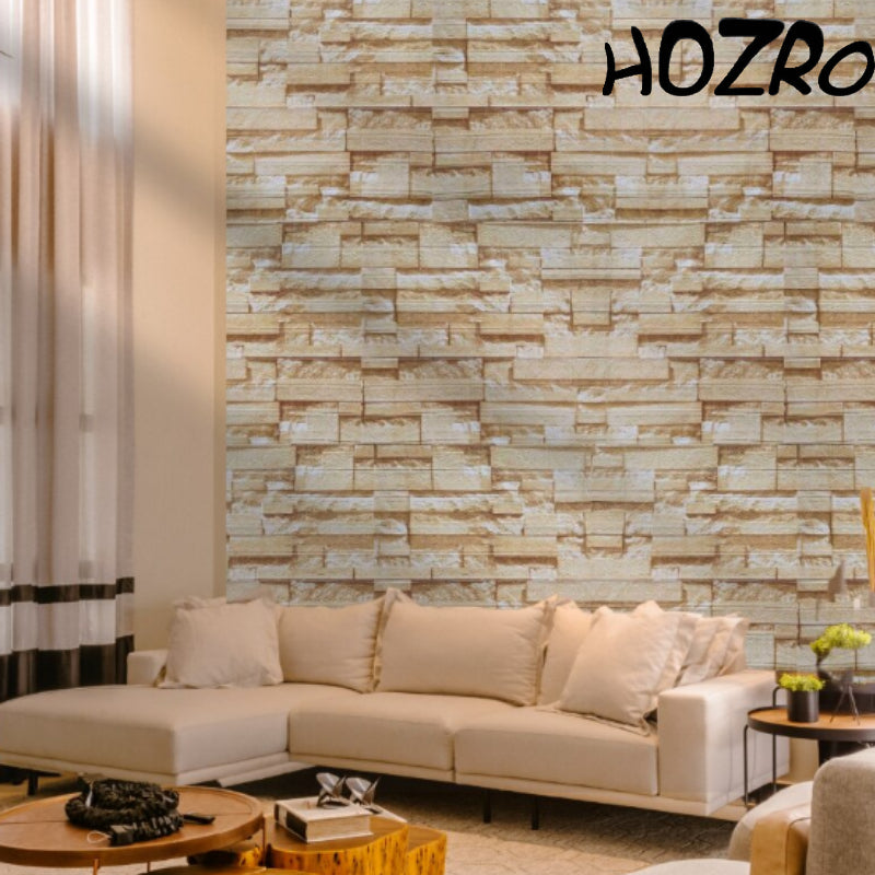Tapet 3D autoadeziv HOZRO, Model imitatie caramida, design modern, foarte usor de montat, K7373-18 HOZRO