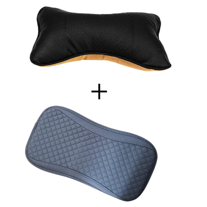Set Perna Tetieră și Cotieră Auto HOZRO, Suport Ergonomic pentru Gât și Braț, Confort Sporit la Condus și Călătorii, Design Elegant și Material Durabil HOZRO