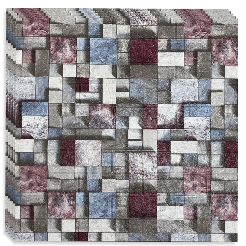 Tapet 3D autoadeziv HOZRO, Model imitatie caramida, design modern, foarte usor de montat HOZRO