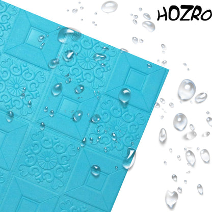 Tapet 3D autoadeziv, Model pentru Tavan/Perete, design modern, foarte usor de montat, 73 Turcoaz HOZRO