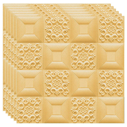 Tapet 3D autoadeziv, Model pentru Tavan/Perete, design modern, foarte usor de montat, 73 Auriu HOZRO