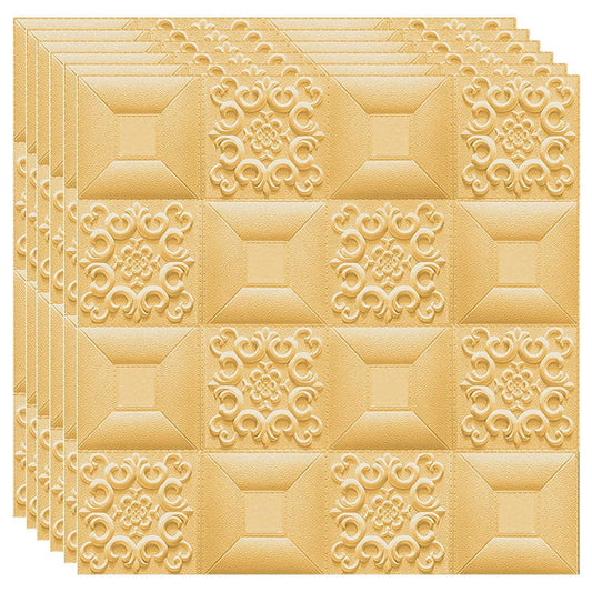 Tapet 3D autoadeziv, Model pentru Tavan/Perete, design modern, foarte usor de montat, 73 Auriu HOZRO