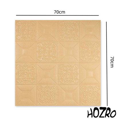 Tapet 3D autoadeziv, Model pentru Tavan/Perete, design modern, foarte usor de montat, 73 Auriu HOZRO