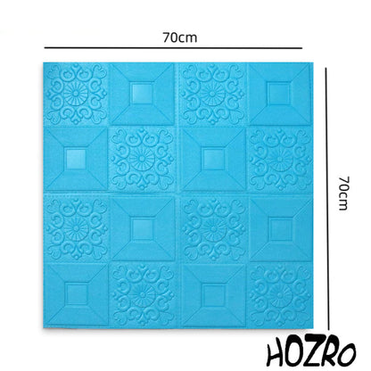 Tapet 3D autoadeziv, Model pentru Tavan/Perete, design modern, foarte usor de montat, 73 Turcoaz HOZRO