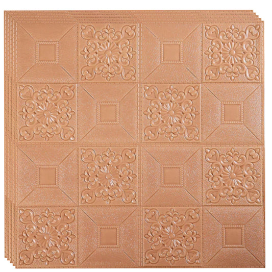 Tapet 3D autoadeziv, Model pentru Tavan/Perete, design modern, foarte usor de montat, 73 Maro HOZRO