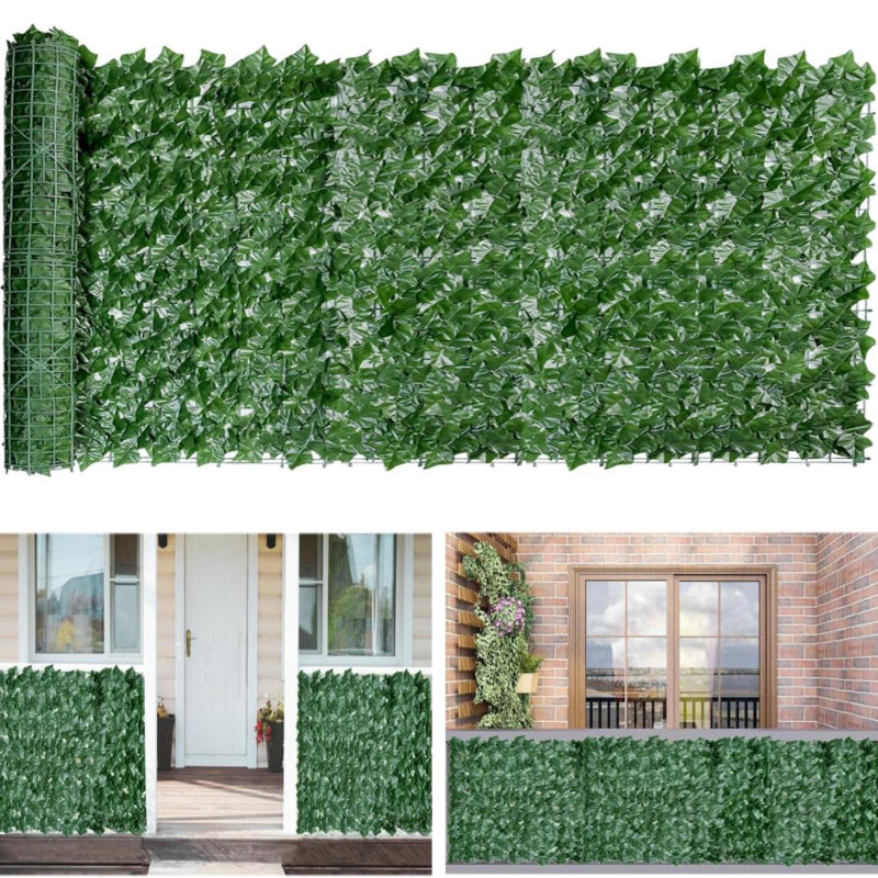 Plasă Artificială de Iederă HOZRO, 100x300 cm – Paravan Decorativ pentru Balcon, Terasă și Gard | Montare Rapidă, Aspect Natural, Materiale Rezistente HOZRO
