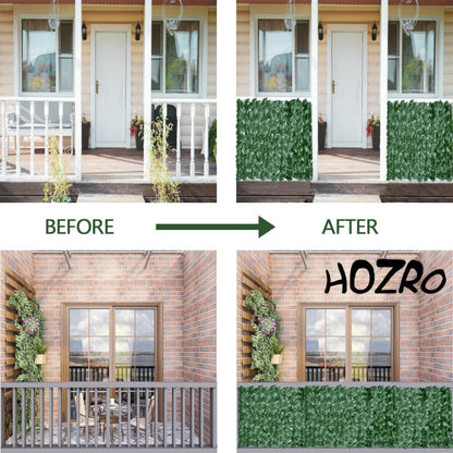 Plasă Artificială de Iederă HOZRO, 100x300 cm – Paravan Decorativ pentru Balcon, Terasă și Gard | Montare Rapidă, Aspect Natural, Materiale Rezistente HOZRO