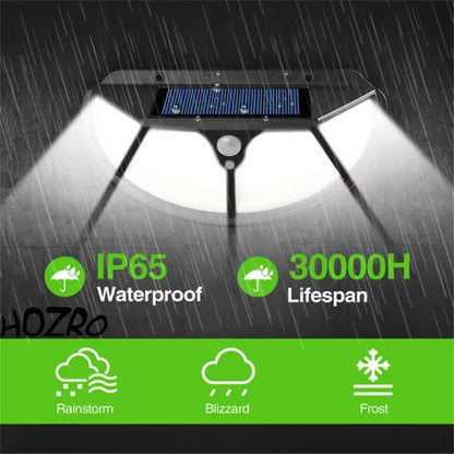 🌞 Lampă Solară HOZRO, Model SH102 cu Senzor Infraroșu – Iluminare 8-10h, Rezistență IP65, Încărcare Rapidă 4-6h, Ideală pentru Exterior HOZRO
