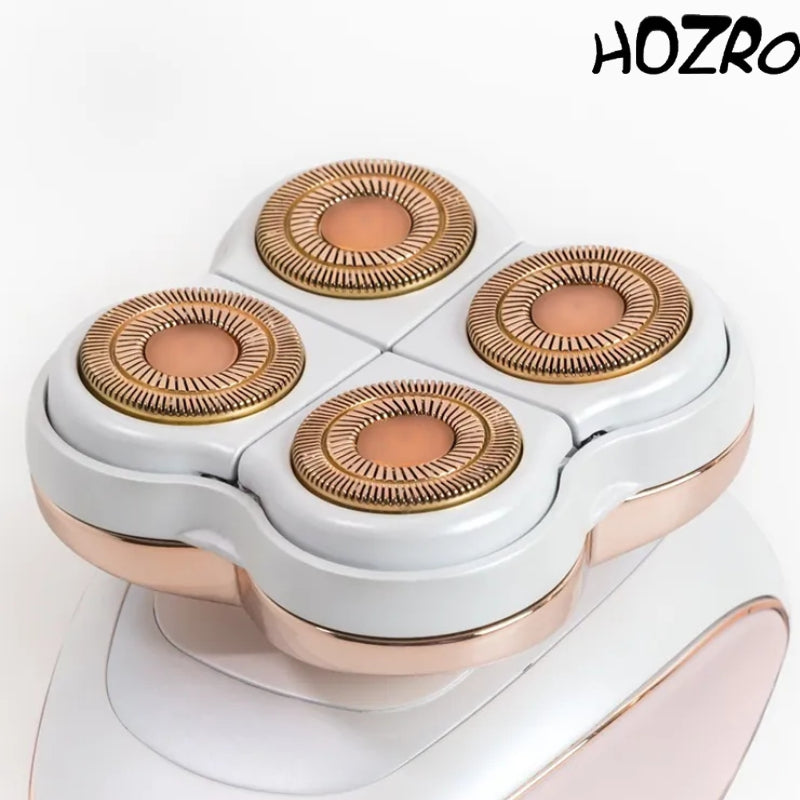✨ Epilator Reîncărcabil HOZRO, FLAWLESS pentru Picioare – Roz & Alb | Design Elegant, Epilare Rapidă și Delicată, Fără Durere HOZRO