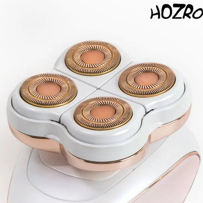 ✨ Epilator Reîncărcabil HOZRO, FLAWLESS pentru Picioare – Roz & Alb | Design Elegant, Epilare Rapidă și Delicată, Fără Durere HOZRO