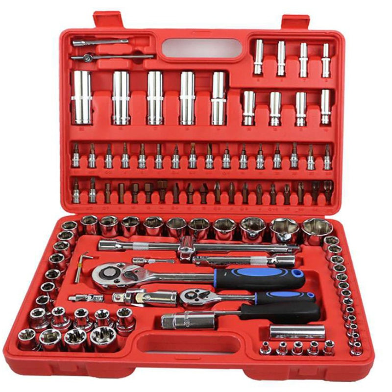 🧰 Trusă de Scule Profesională HOZRO, Cu 108 Piese din Oțel Chrome Vanadium, Cutie Rezistentă pentru Depozitare și Transport HOZRO